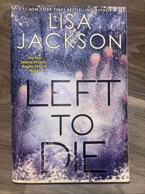 Lisa Jackson "Left to Die" Paperback Novel - Purple Cover
